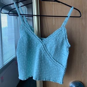 ❗️3 for $15❗️ Hollister mint green cropped top NWT